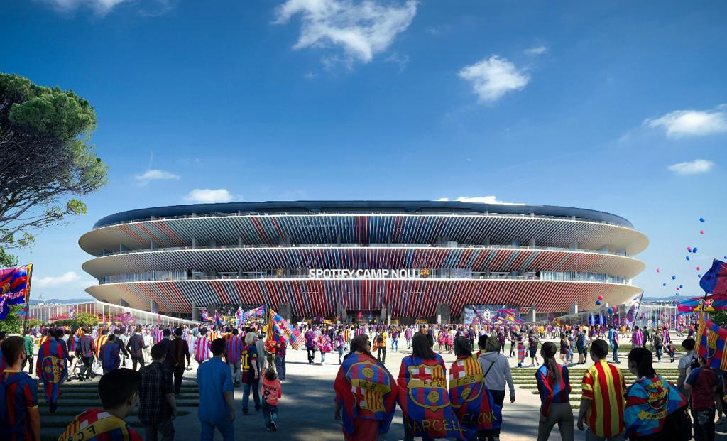 Spotify Camp Nou'da Yenileme Çalışmaları Devam Ediyor