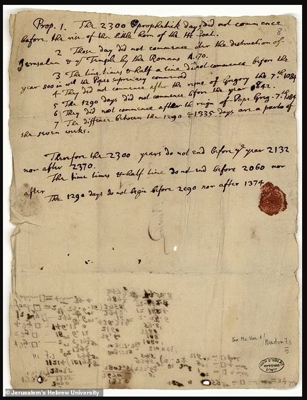 Kıyamet ve Isaac Newton'un Tahminleri