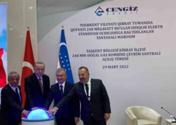 Cengiz Holding’in doğal gaz santralinin tamamlanması şerefine tören düzenlendi