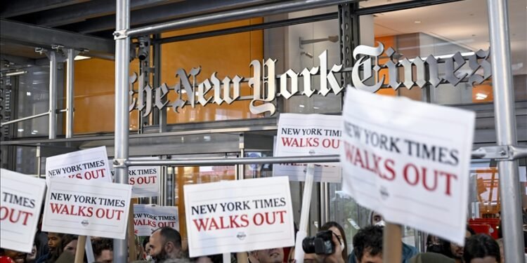 New York Times çalışanlarından 24 saatlik iş bırakma eylemi
