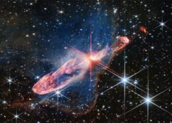 Webb teleskobu 1470 ışık yılı uzaktaki genç yıldız çiftinin fotoğrafını çekti