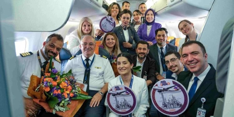 Air Cairo’nun İstanbul Sabiha Gökçen’e İlk Uçuşu