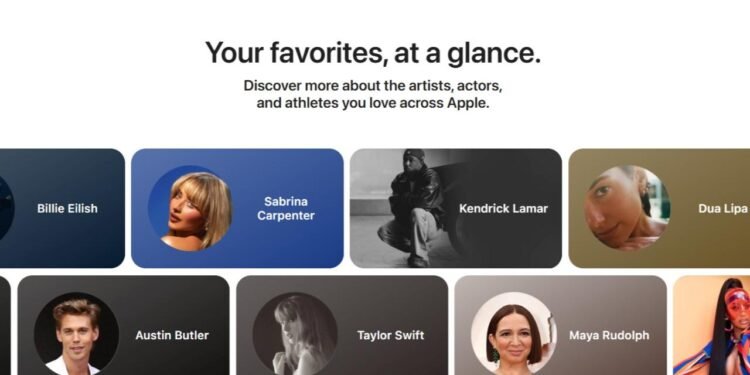 Apple, Ünlüleri ve Hizmetlerini Tanıtan Yeni Web Sitesini Sessizce Yayına Aldı