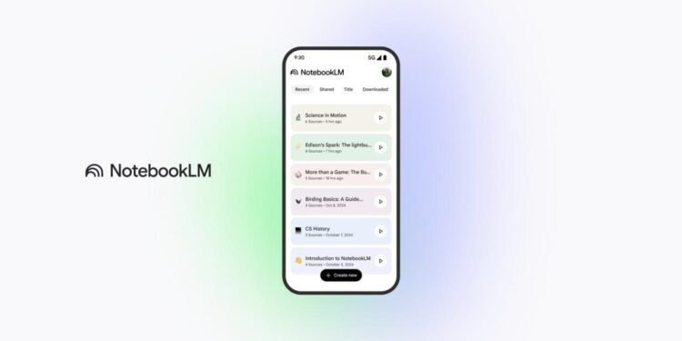 Google’ın NotebookLM Mobil Uygulaması Erken Yayında